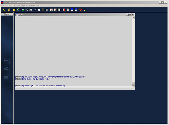 BaT Project — Script para mIRC creado por Fulg0re y Juan Gestal (septiembre 2001)